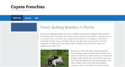 Desktop Screenshot of coyotefrenchies.com